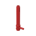 Cylinder 1 x 5 1/2 with Handle (Friction Cylinder) #87617 - 21-Red