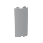 Cylinder Quarter 2 x 2 x 5 (Wall) #30987 - 194-Light Bluish Gray