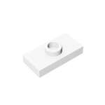 Plate Special 1 x 2 with 1 Stud with Groove and Inside Stud Holder (Jumper) #15573 - 1-White