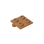 Hinge Brick 2 x 2 Top Plate Thin #6134  - 312-Medium Dark Flesh