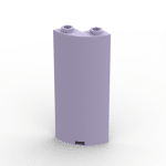 Cylinder Quarter 2 x 2 x 5 (Wall) #30987 - 325-Lavender