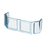 Glass for Train Front 2 x 6 x 2 #17457 - 42-Trans-Light Blue