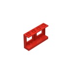 Window 1 x 4 x 2 Plane, Single Hole Top and Bottom for Glass #61345 - 21-Red