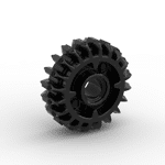 Technic Gear 20 Tooth Double Bevel with Clutch on Both Sides #35185 - 26-Black