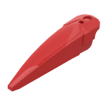 Large Figure Limb Cover / Claw / Spike Large with Axle Hole #15362 - 21-Red