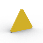 Road Sign Clip-on 2.2 x 2.667 Triangular #30259 - 24-Yellow