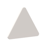 Road Sign Clip-on 2.2 x 2.667 Triangular #30259 - 1-White