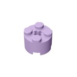 Brick Round 2 x 2 with Axle Hole #6143 - 325-Lavender