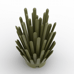 Plant, Bush 2 x 2 x 4 #6064 - 330-Olive Green