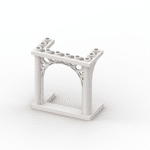 Brick Arch 3 x 6 x 5 Ornamented #19063 - 1-White