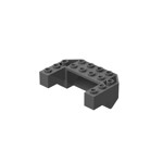Brick Special, Train Front Sloping Base with 4 Studs on Front #87619 - 199-Dark Bluish Gray