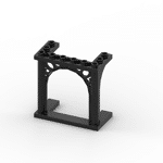 Brick Arch 3 x 6 x 5 Ornamented #19063 - 26-Black