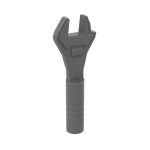 Tool Wrench / Spanner Adjustable #604614 - 199-Dark Bluish Gray