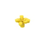 Plant, Flower, Minifig Accessory with 7 Thick Petals and Pin #32606 - 24-Yellow