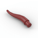 Animal Body Part, Horn (Cattle) / Tentacle / Vine / Branch / Tongue - Long #13564 - 154-Dark Red