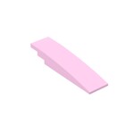 Slope Curved 8 x 2 No Studs #42918 - 222-Bright Pink