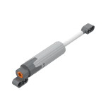 Technic Linear Actuator with Dark Bluish Gray Ends - Undetermined Version #61927c01 - 194-Light Bluish Gray