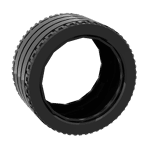 Tyre 81.6 x 44 ZR Technic Straight Tread #23799  - 26-Black