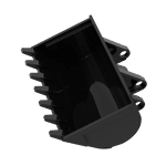 Technic Digger Bucket 8 x 10 #2951  - 26-Black