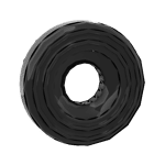 Tire 14 x 4 Smooth Small Single #3139 - 26-Black