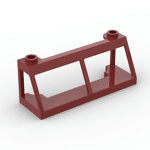 Windscreen 2 x 6 x 2 Train without Glass #13760 - 154-Dark Red