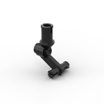 Technic Pin with Dual Wheels Holder #61483 - 26-Black