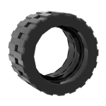 Tire 24 x 14 Shallow Tread (Tread Small Hub), Band Around Center of Tread #89201 - 26-Black