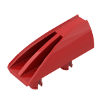 Fairing 1 x 4 Side Flaring Intake with Two Pins #30647 - 21-Red