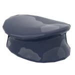 Minifig Police Style Cap #3624 - 140-Dark Blue