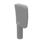 Equipment Cleaver, no Holes #98369 - 315-Flat Silver