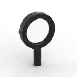 Equipment Magnifying Glass #10830 - 26-Black