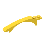 Brick Arch 8 x 1 x 1 2/3 Curved #50967 - 24-Yellow