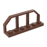 Plate Special 1 x 6 with Train Wagon End Fence #6583 - 192-Reddish Brown