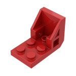 Bracket 3 x 2 - 2 x 2 aka Space Seat #4598 - 21-Red