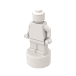 Minifig Trophy Statuette #90398  - 1-White