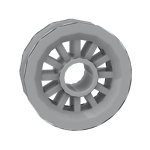 Wheel Spoked 2 x 2 With Pin Hole #30155 - 194-Light Bluish Gray