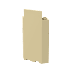 Panel 3 x 3 x 6 Corner Wall without Bottom Indentations #87421 - 5-Tan