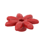 Plant, Outdoor Accessory Kit, Flower with 7 Thin Petals and Pin #95832 - 21-Red