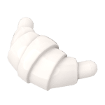 Food Croissant - Rounded Ends #33125 - 1-White