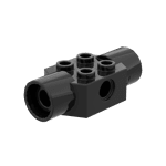 Technic Brick Special 2 x 2 with Pin Hole, with 2 Rotation Joint Sockets #48172 - 26-Black