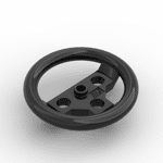 Technic Steering Wheel #2741 - 26-Black