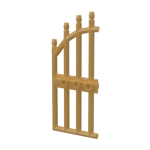 Gate 1 x 4 x 9 Arched with Bars and Three Studs #42448 - 297-Pearl Gold