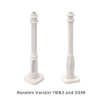 Lamp Post with 4 Base Flutes 2 x 2 x 7 #11062 - 1-White