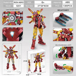 Custom 6201 Super Heros Iron Hero Mechanical Iron Man