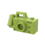 Minifigure, Utensil Camera Handheld Style with Compact Bar Handle  - 119-Lime