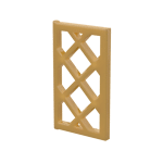 Window 1 x 2 x 3 Pane Latticed #2529 - 297-Pearl Gold