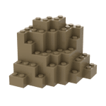 Rock Brick 8 x 8 x 6 #23996 - 138-Dark Tan