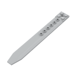 Plate Special 2 x 16 with Angled Side Extensions and Hole (Rotor Blade) #62743 - 194-Light Bluish Gray