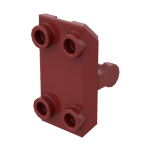 Minifig Shield Rectangular with 4 Studs #30166 - 154-Dark Red