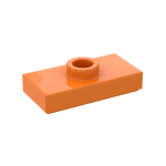 Plate, Modified 1 x 2 with 1 Stud, Jumper #3794  - 106-Orange